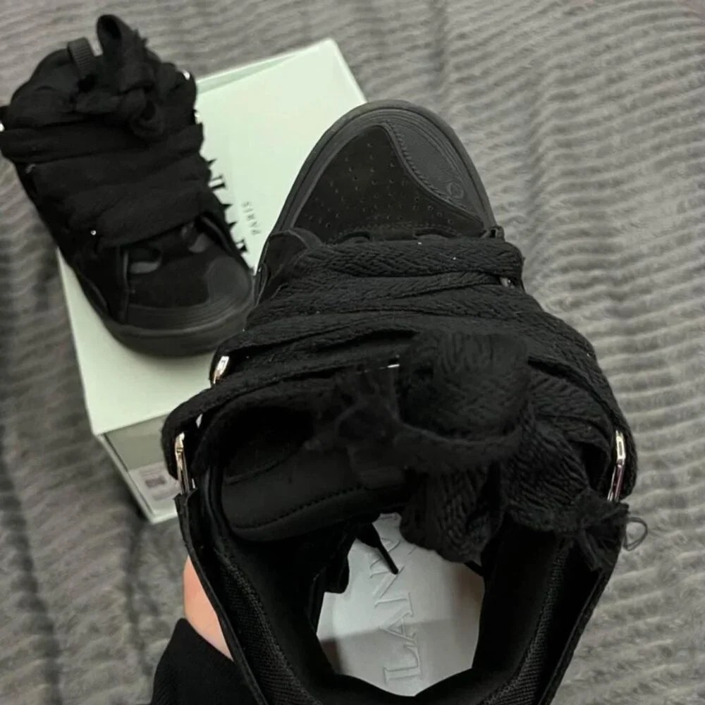 Lanvin Curb Leather Sneaker - Picture 2 of 4